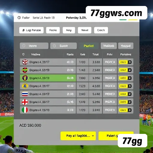 Aplicativo móvel 77gg para iOS e Android